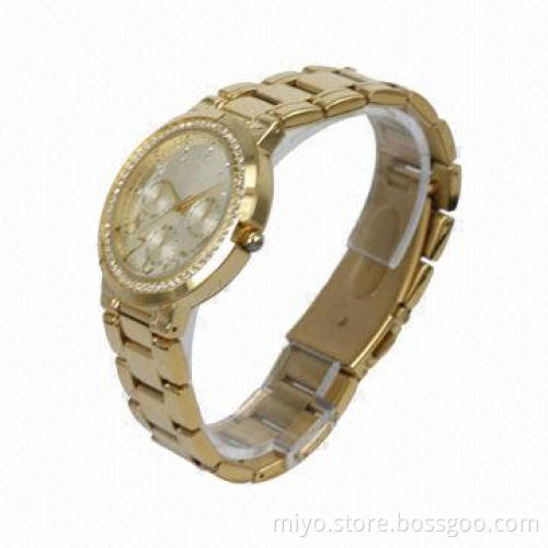 Unisex Fashion Style Wristwatch, Metal Material, Logo and Colors Can be Customized by Customer